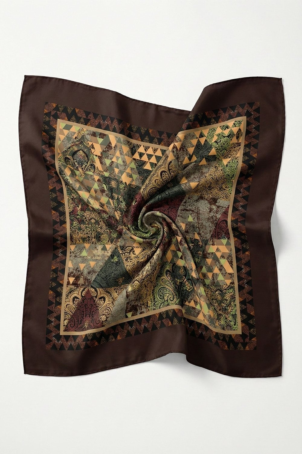 Paisley Desenli Bordo Soft Pamuk Eşarp