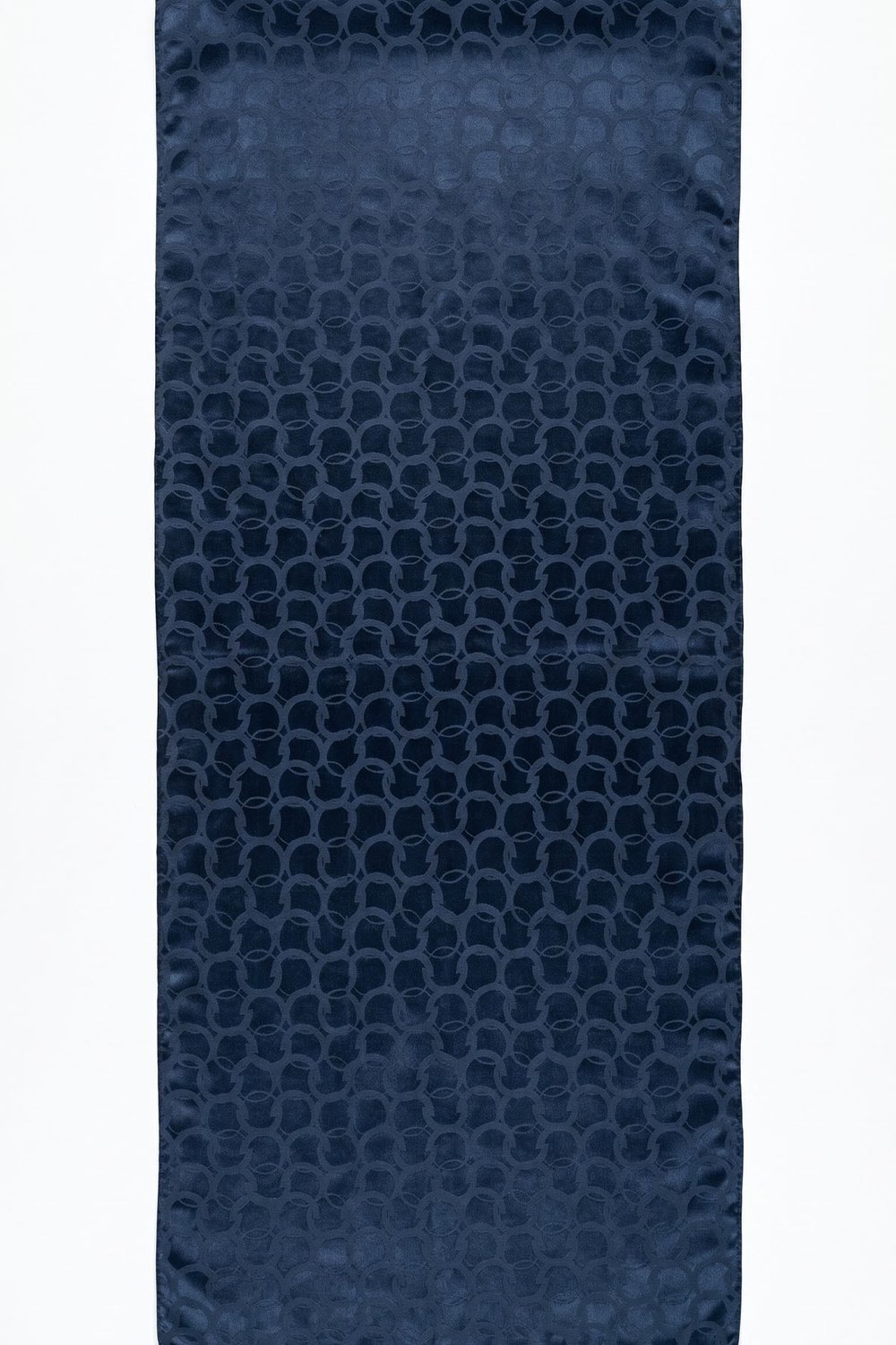 Soft Oval Desenli Lacivert Jakar Şal