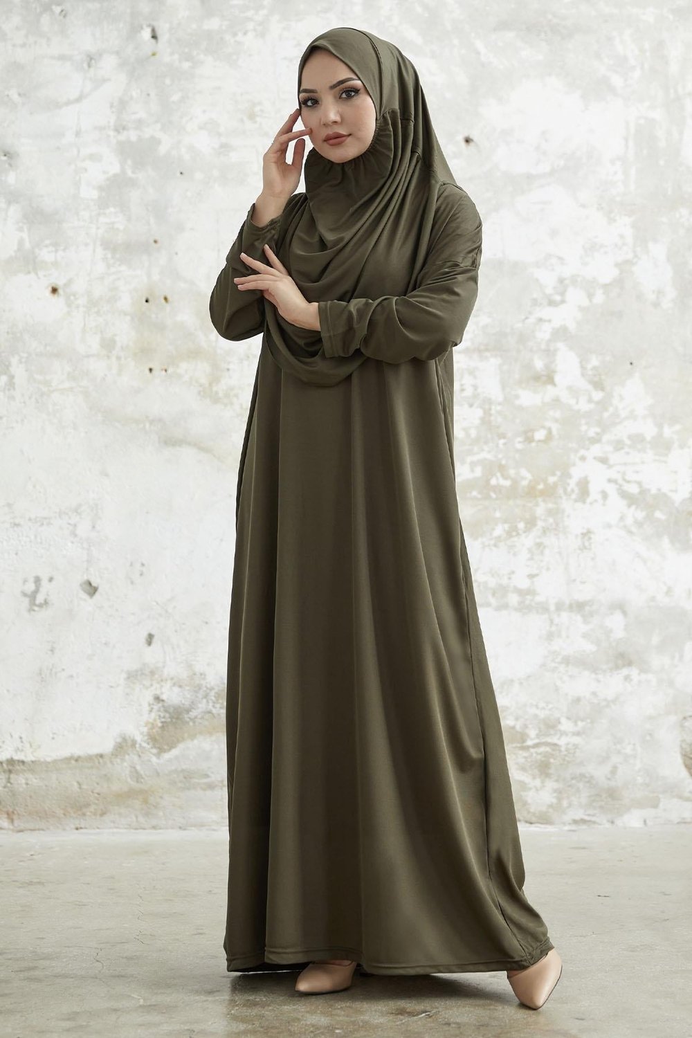 Khaki Prayer Dress