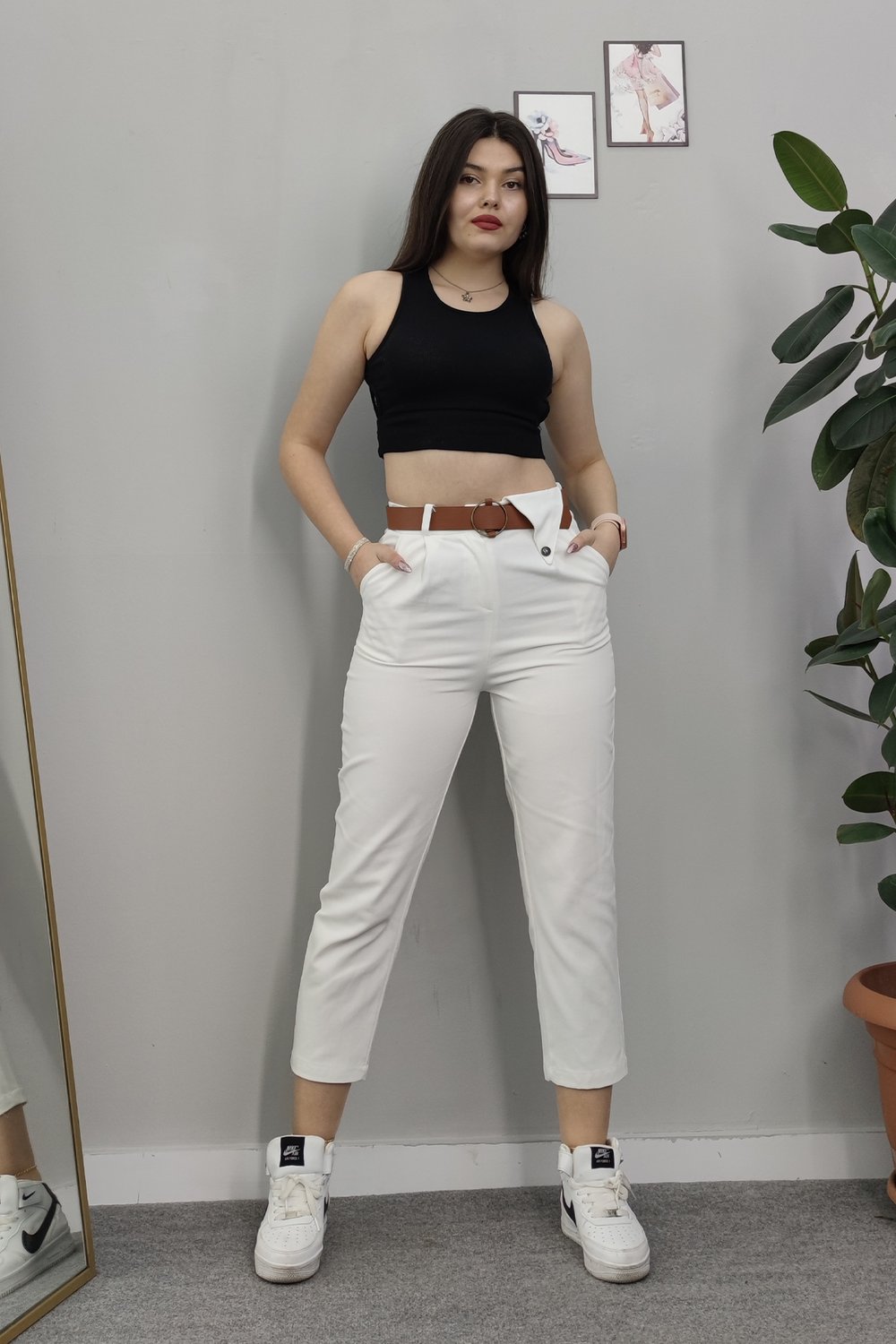 3953 GABARDİN BOYFREND PANTOLON
