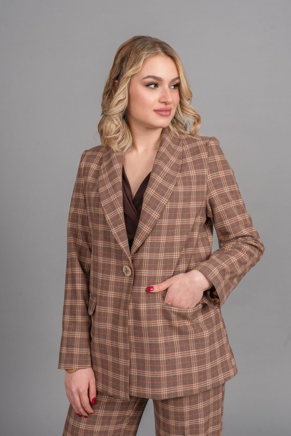 DOLLY PÖTİKARE BLAZER TEK CEKET 8633