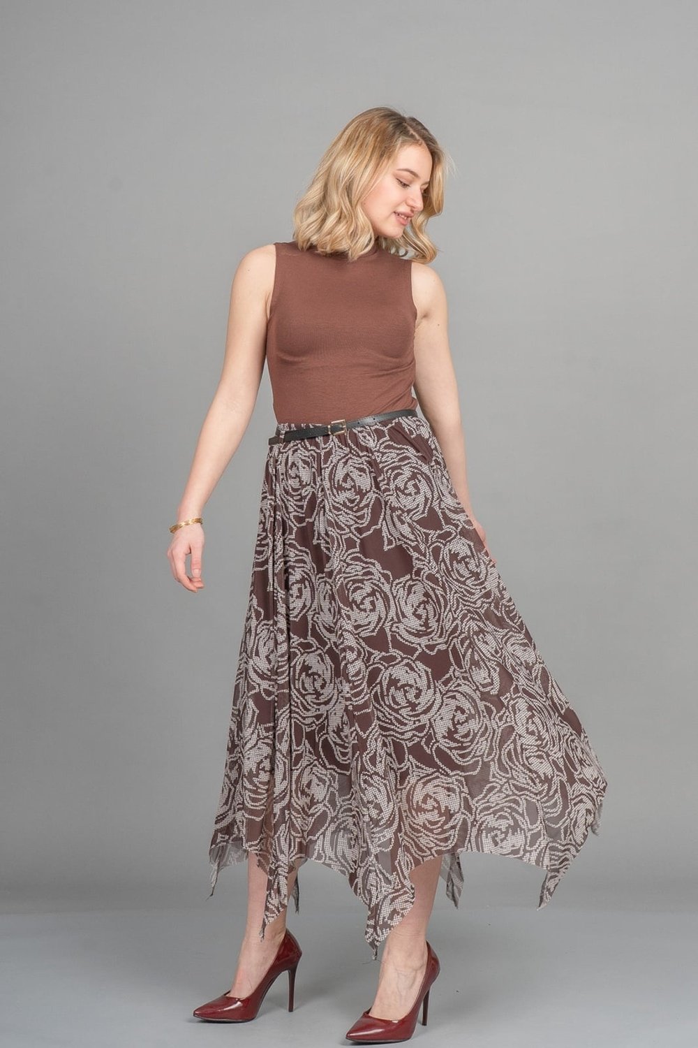 Vogue Asimetrik Tül Elegance Etek 6849