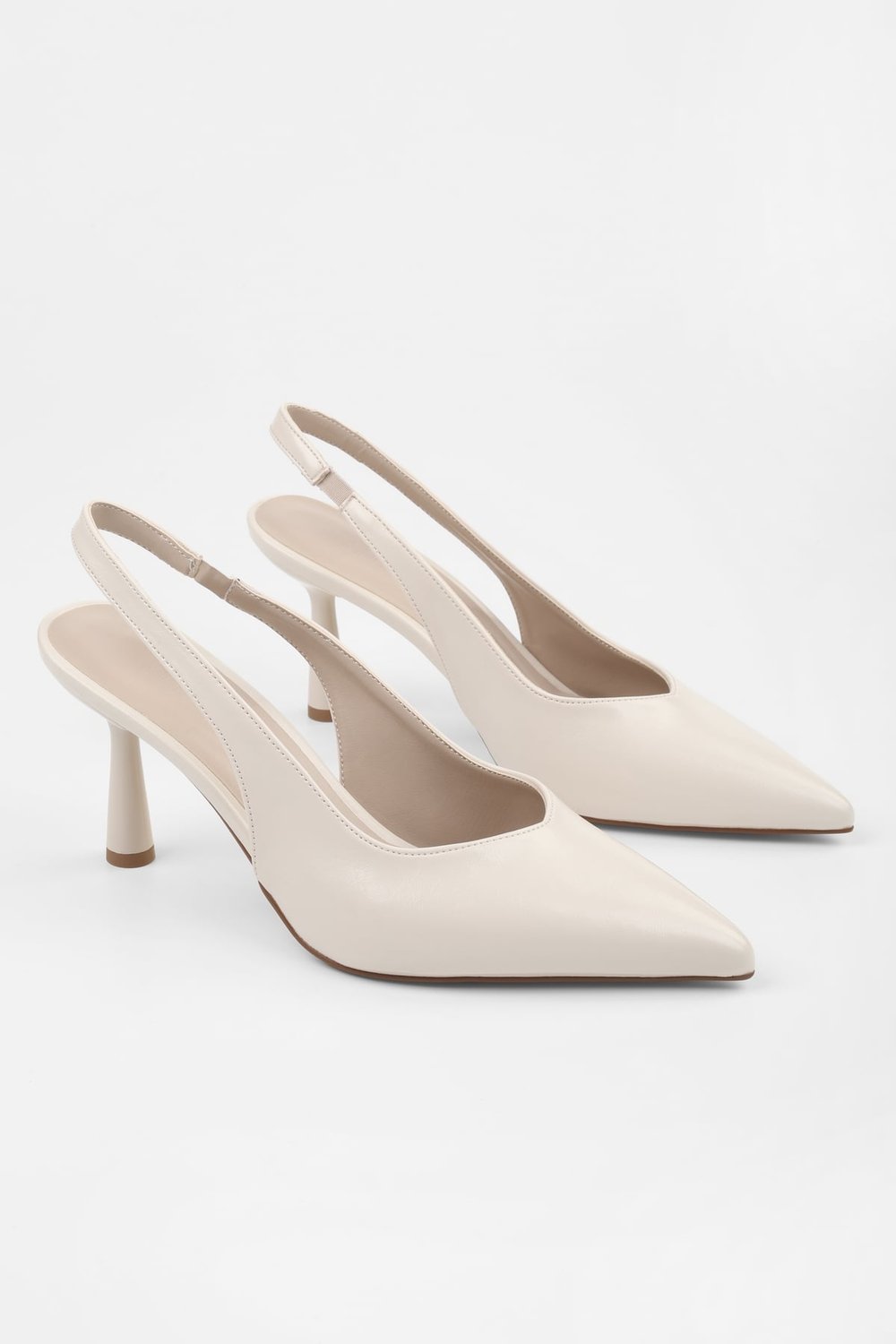 Kadın Alora Bej Cilt Stiletto