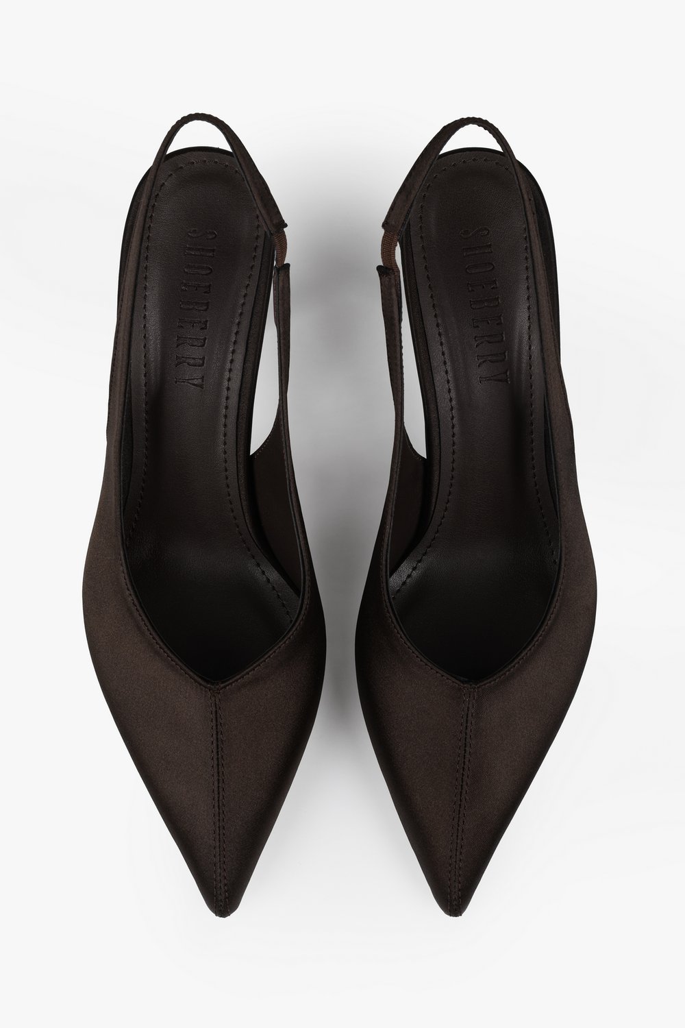 Kadın Avoria Kahve Saten Stiletto