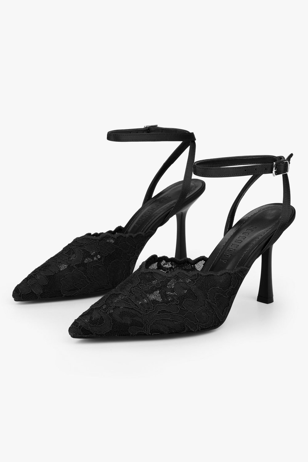 Kadın Holly Siyah Dantel İşlemeli Stiletto