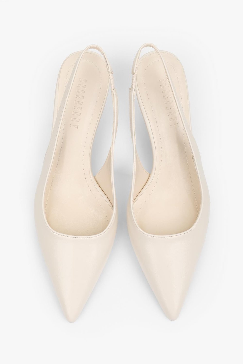 Kadın Kate Bej Cilt Mini Topuklu Stiletto