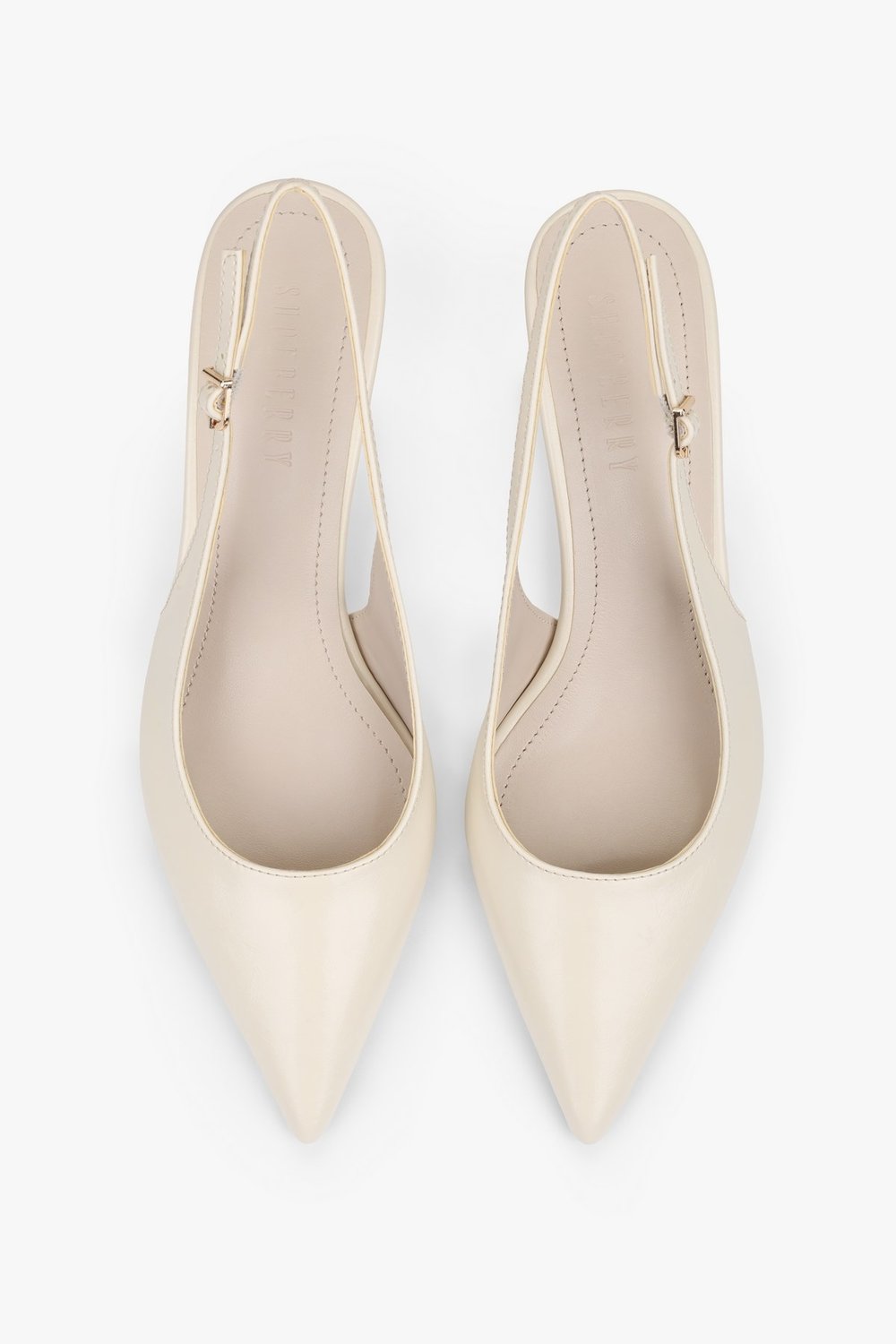 Kadın Kaven Ekru Cilt Mini Topuklu Stiletto