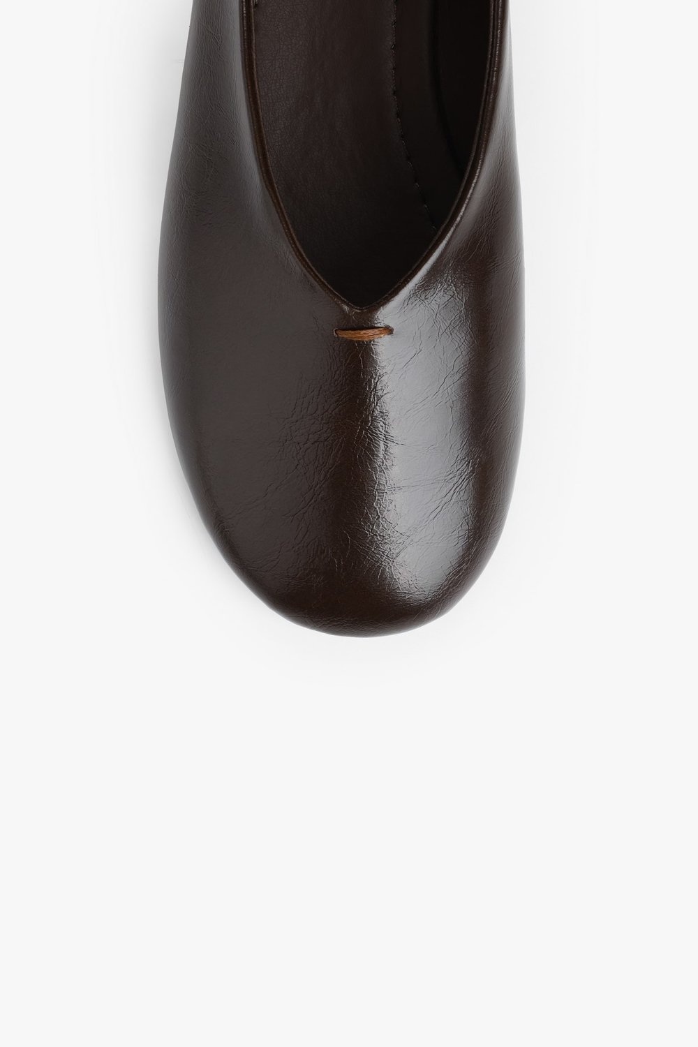 Kadın Lisa Kahve Cilt Oval Burunlu Babet