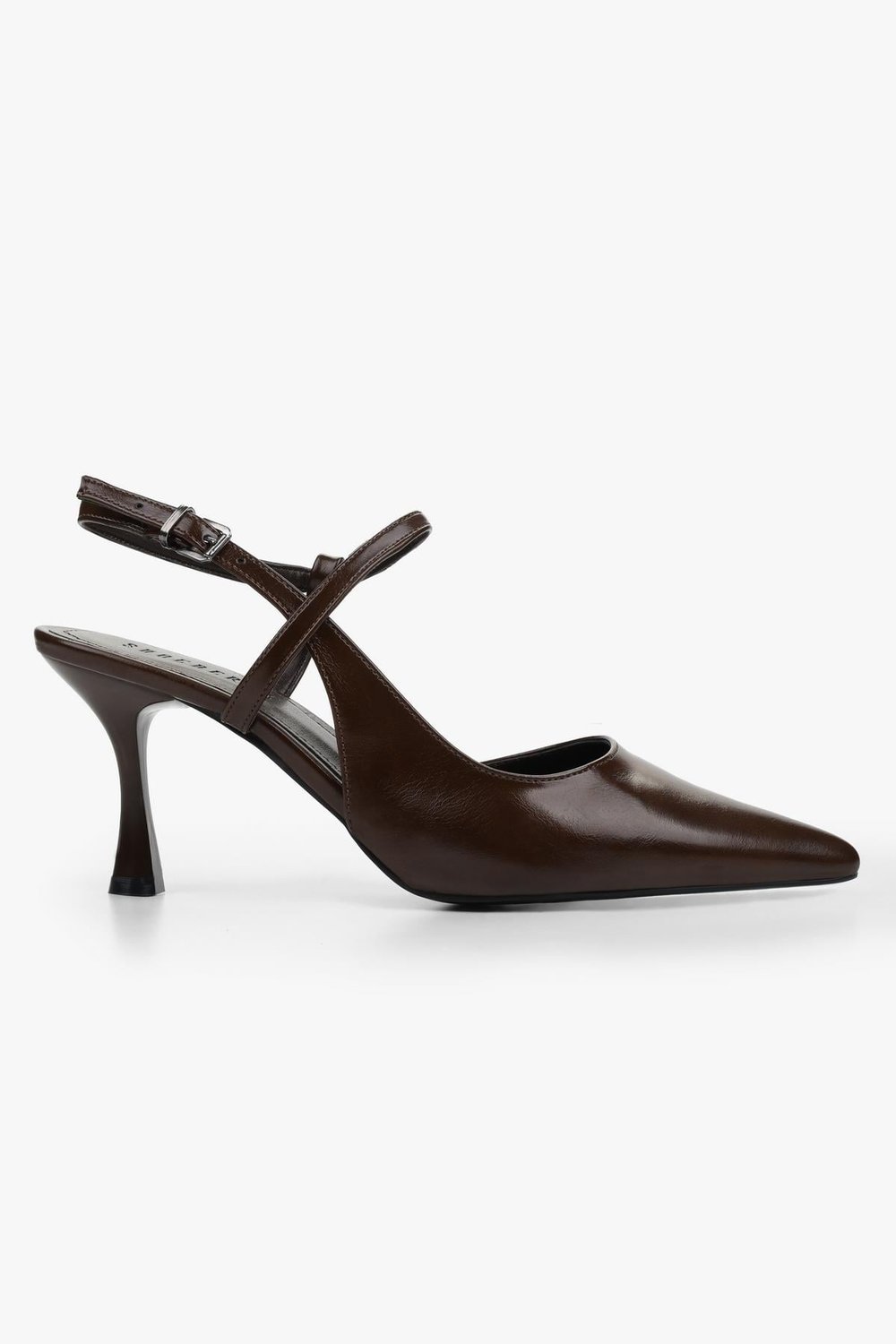 Kadın Nella Kahve Cilt Stiletto