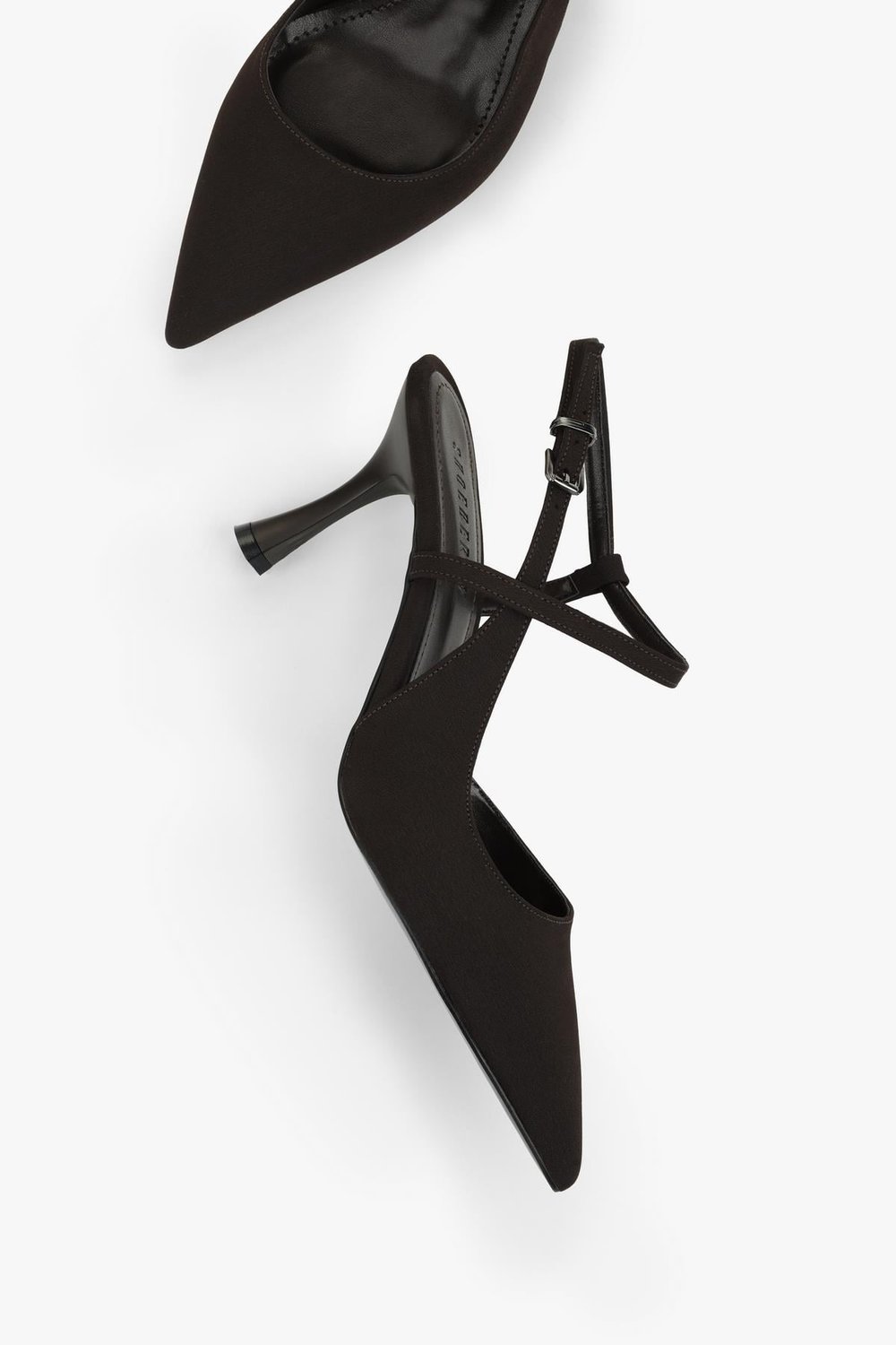 Kadın Nella Kahve Saten Stiletto