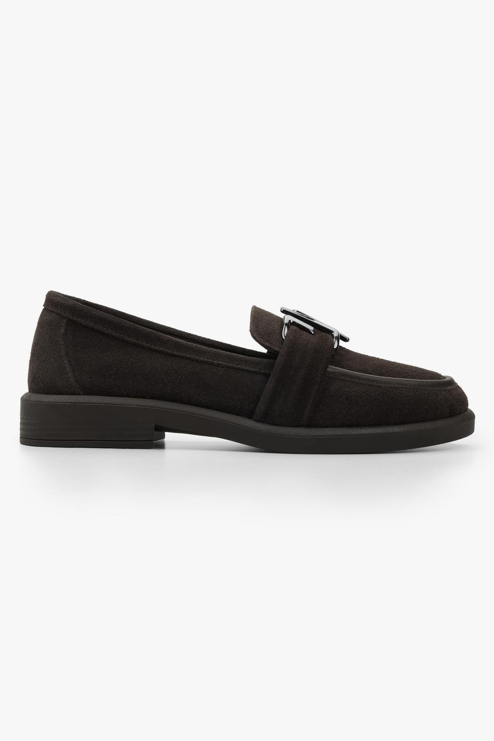 Kadın Sorell Kahve Süet Toka Detaylı Loafer