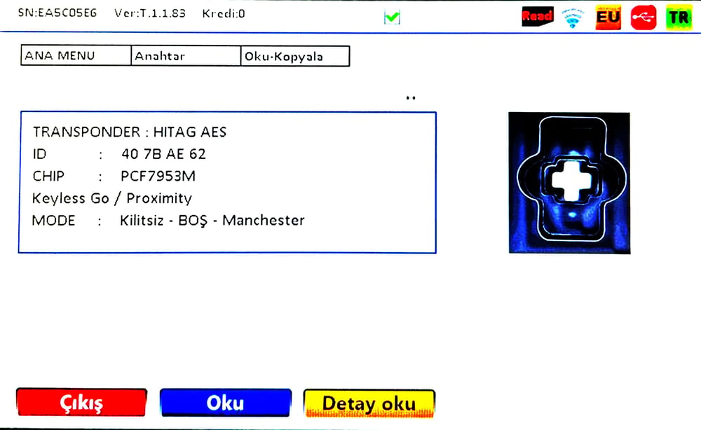 ORJ. NISSSAN QASHQAI XTRAIL 2 BT HITAG AES PCF7953M 434