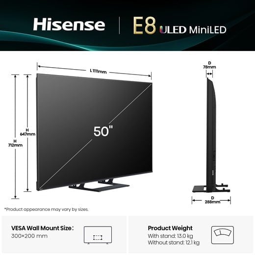 HISENSE 50E8Q 50
