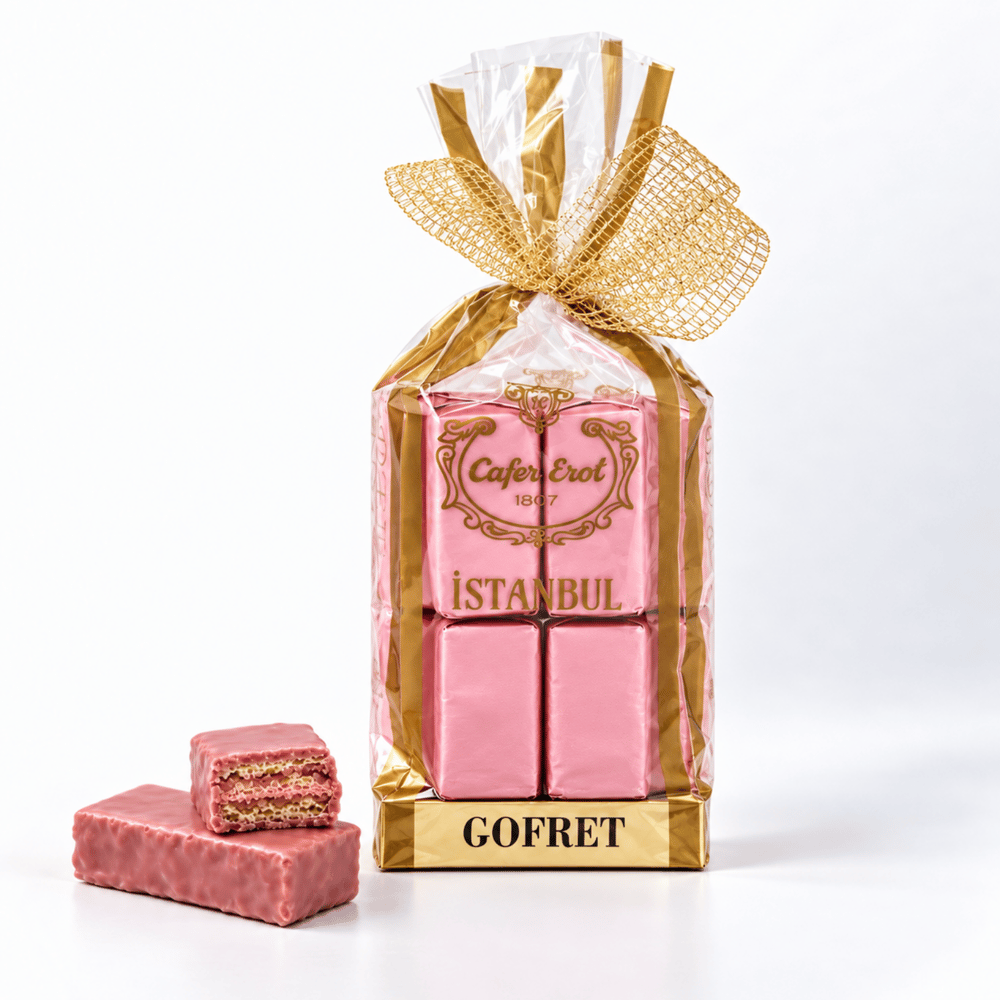Çilek Aromalı Gofret - 16 Adet