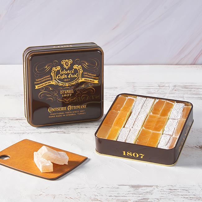 Şekerci Cafer ErolDamla Sakızlı Lokum Küçük Retro Tenekede 315 gr (Ücretsiz Kargo)