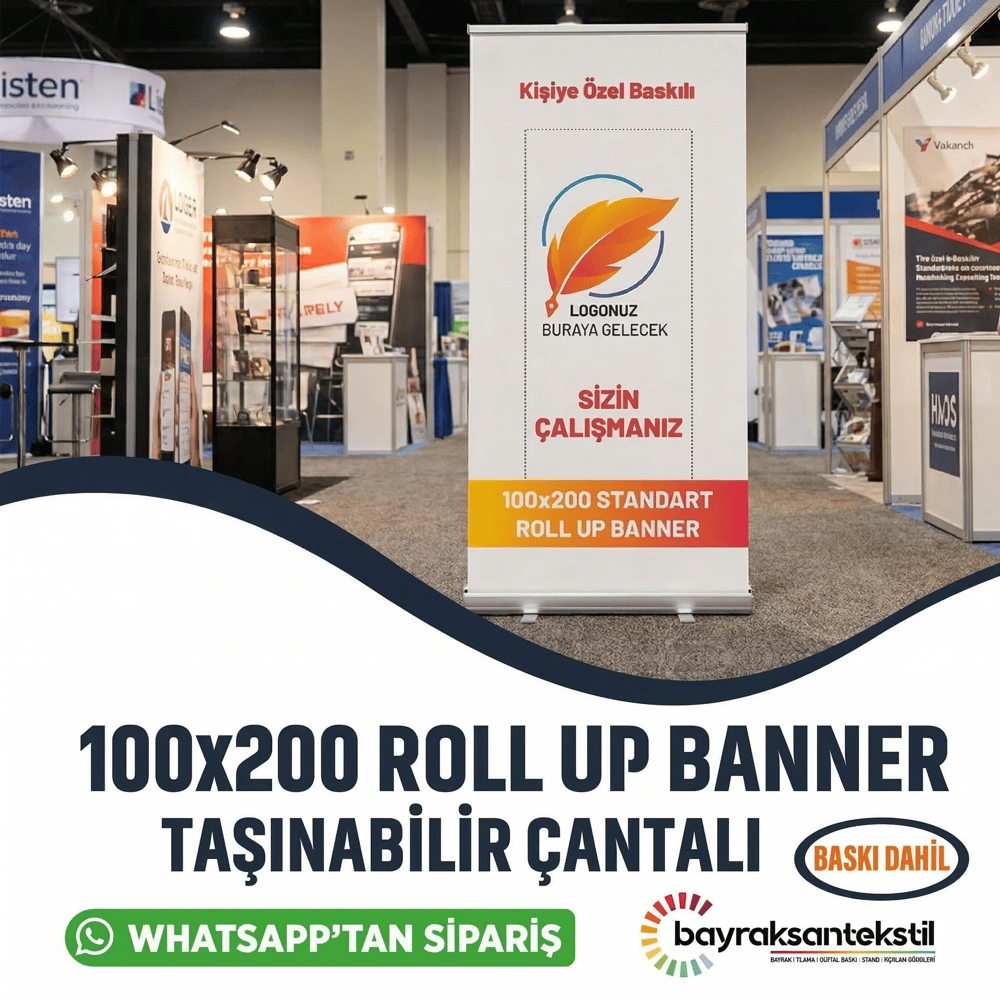 100×200 Cm Rollup Banner Standart Model