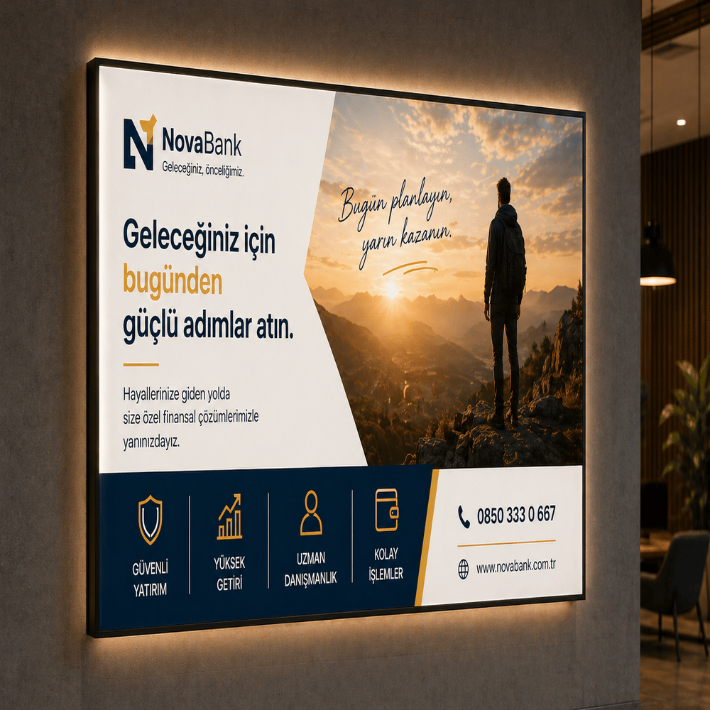 145x85 Cm Dış Mekan Lightbox