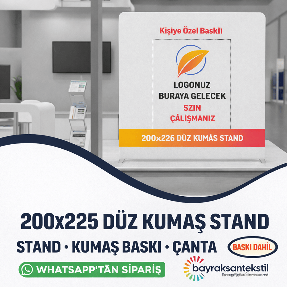 200x225 Düz Kumaş Stand