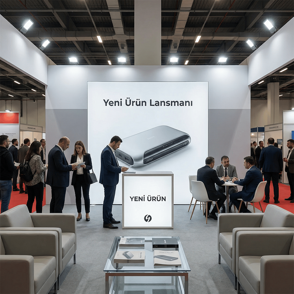 200x230 CM Modüler Lightbox 2'li Fuar Stand Seti
