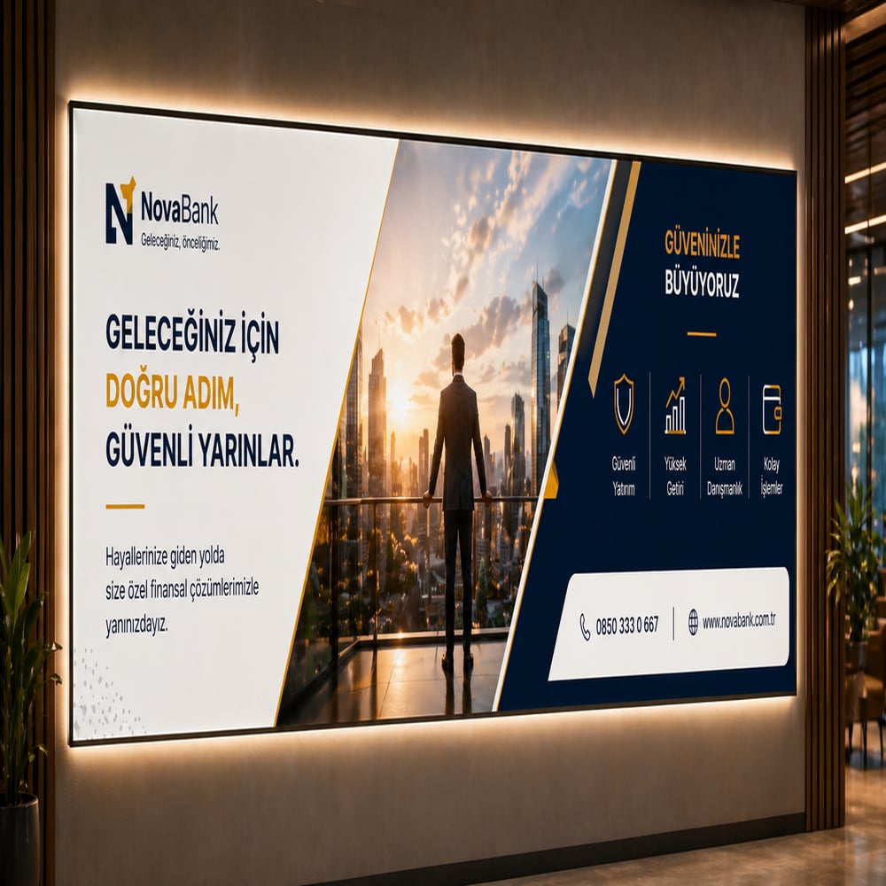240x100 Cm İç Mekan Lightbox