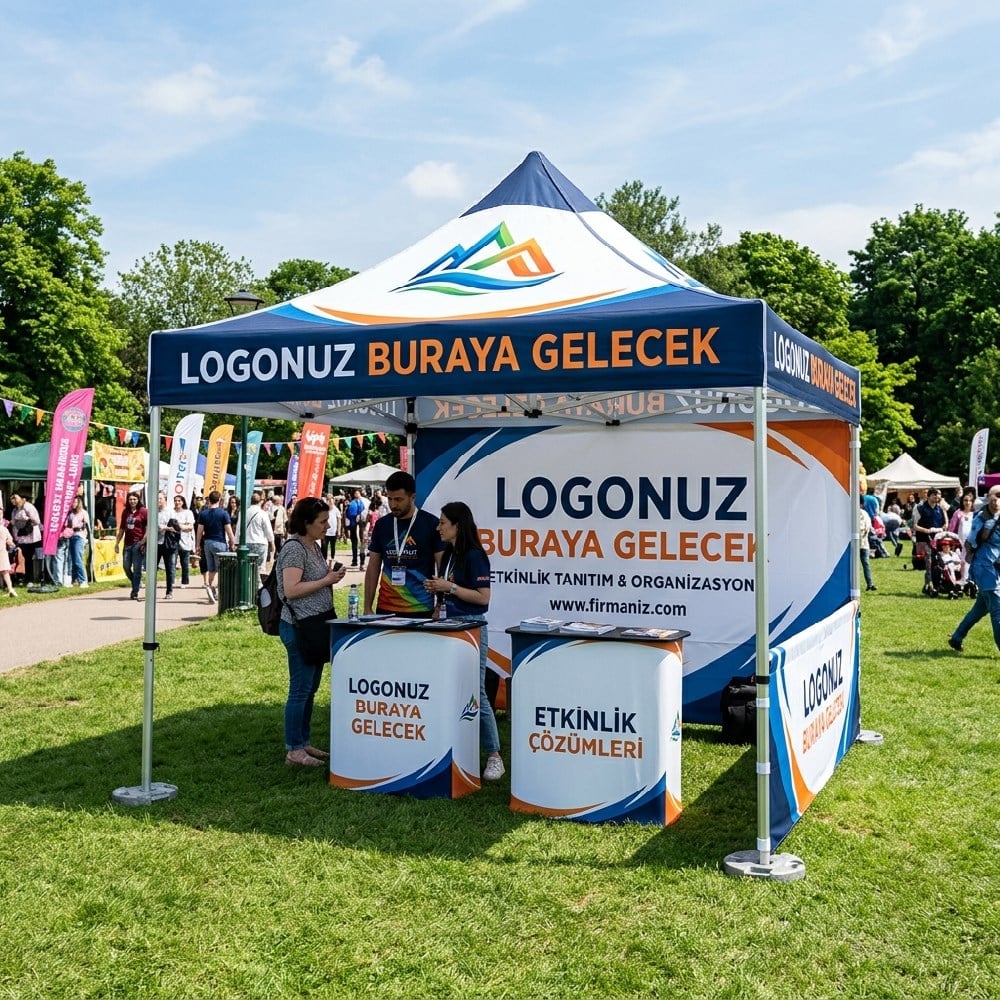 2x2 Logolu Çadır