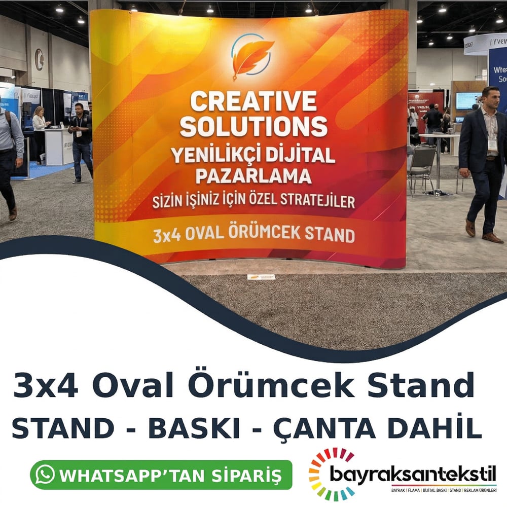 Örümcek Stand 4 Panel Oval (3×4)
