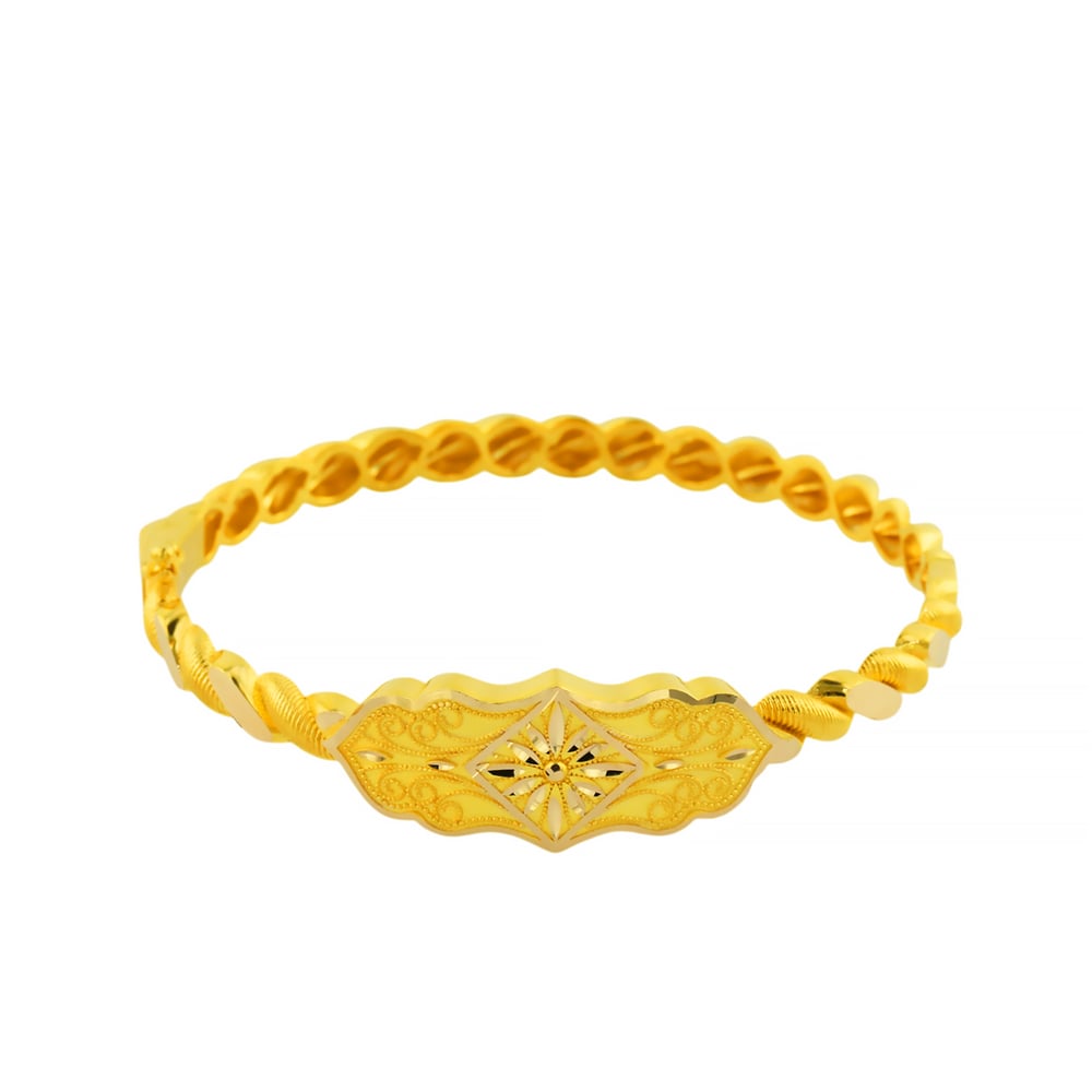 14 Ayar Altın Tasarım Bilezik  -  F006585