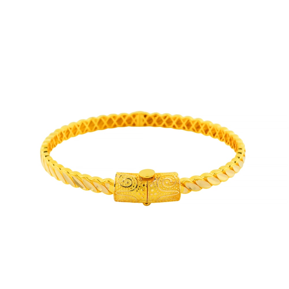 14 Ayar Altın Tasarım Bilezik  -  F006587