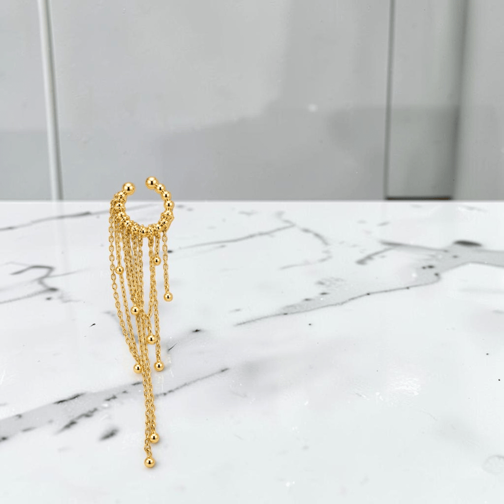 14 Ayar Altın Tasarım Küpe  -  0214523