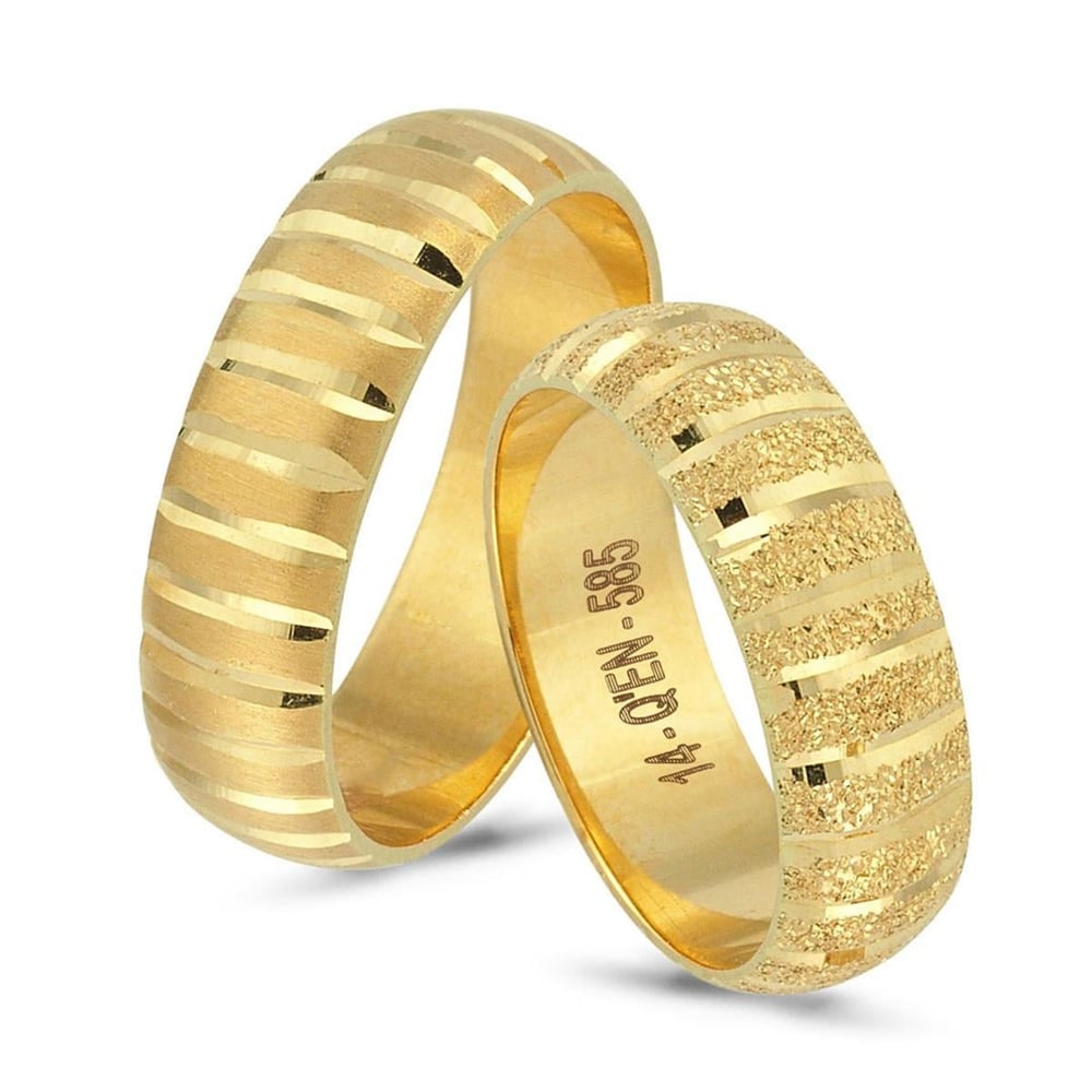 14 Ayar Makine Erkek Alyans - IBK0062