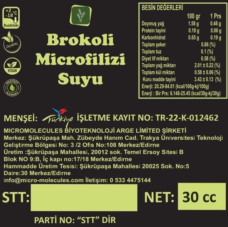 Brokoli Microfiliz Özütü