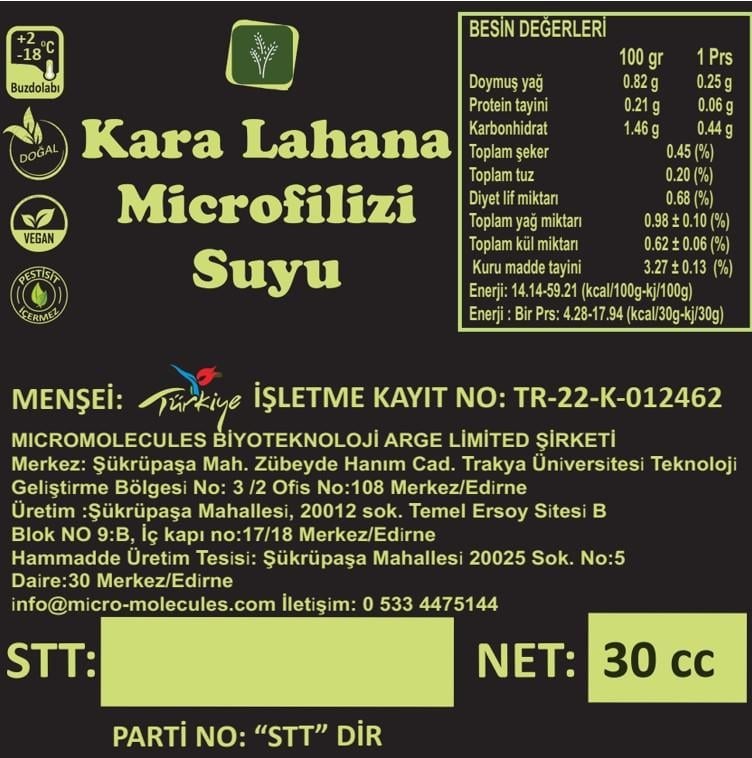 Karalahana Microfiliz Özütü