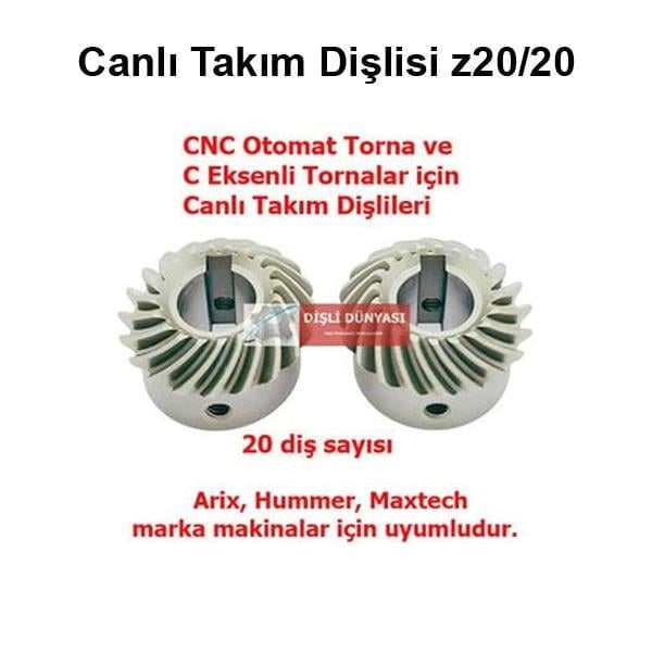 Canlı Takım Dişlisi z20/20