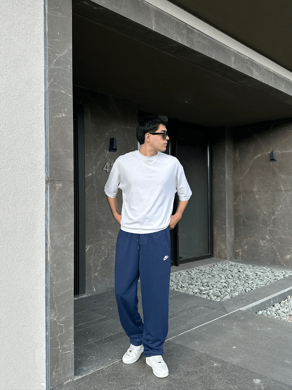 2 İPLİK KUMAŞ BAGGY KALIP PAÇA LASTİKLİ NK NAKIŞ EŞOFMAN ALTI LACİ