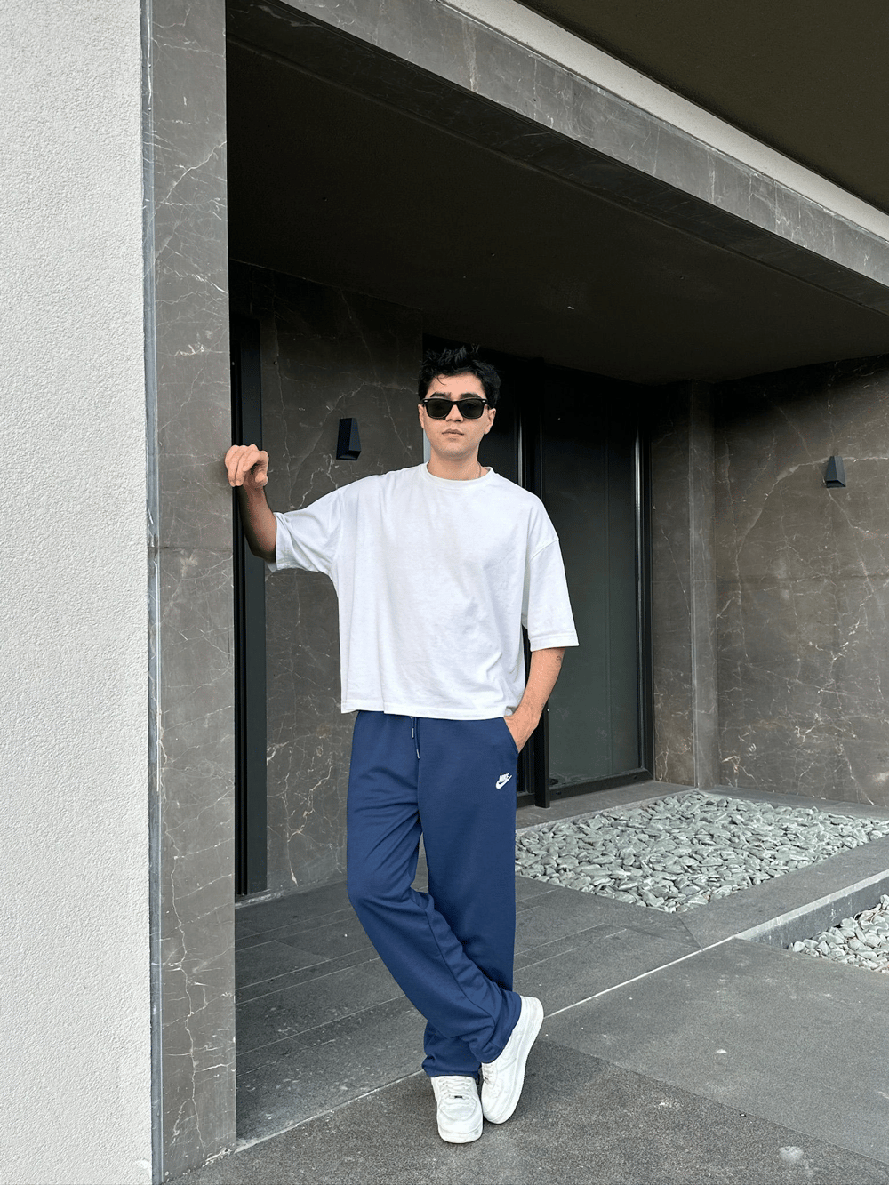 2 İPLİK KUMAŞ BAGGY KALIP PAÇA LASTİKLİ NK NAKIŞ EŞOFMAN ALTI LACİ