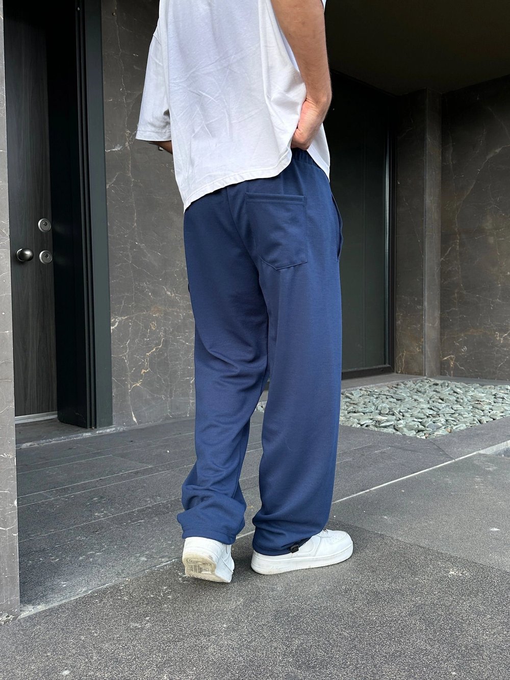 2 İPLİK KUMAŞ BAGGY KALIP PAÇA LASTİKLİ STW KABARTMA NAKIŞ EŞOFMAN ALTI LACİ