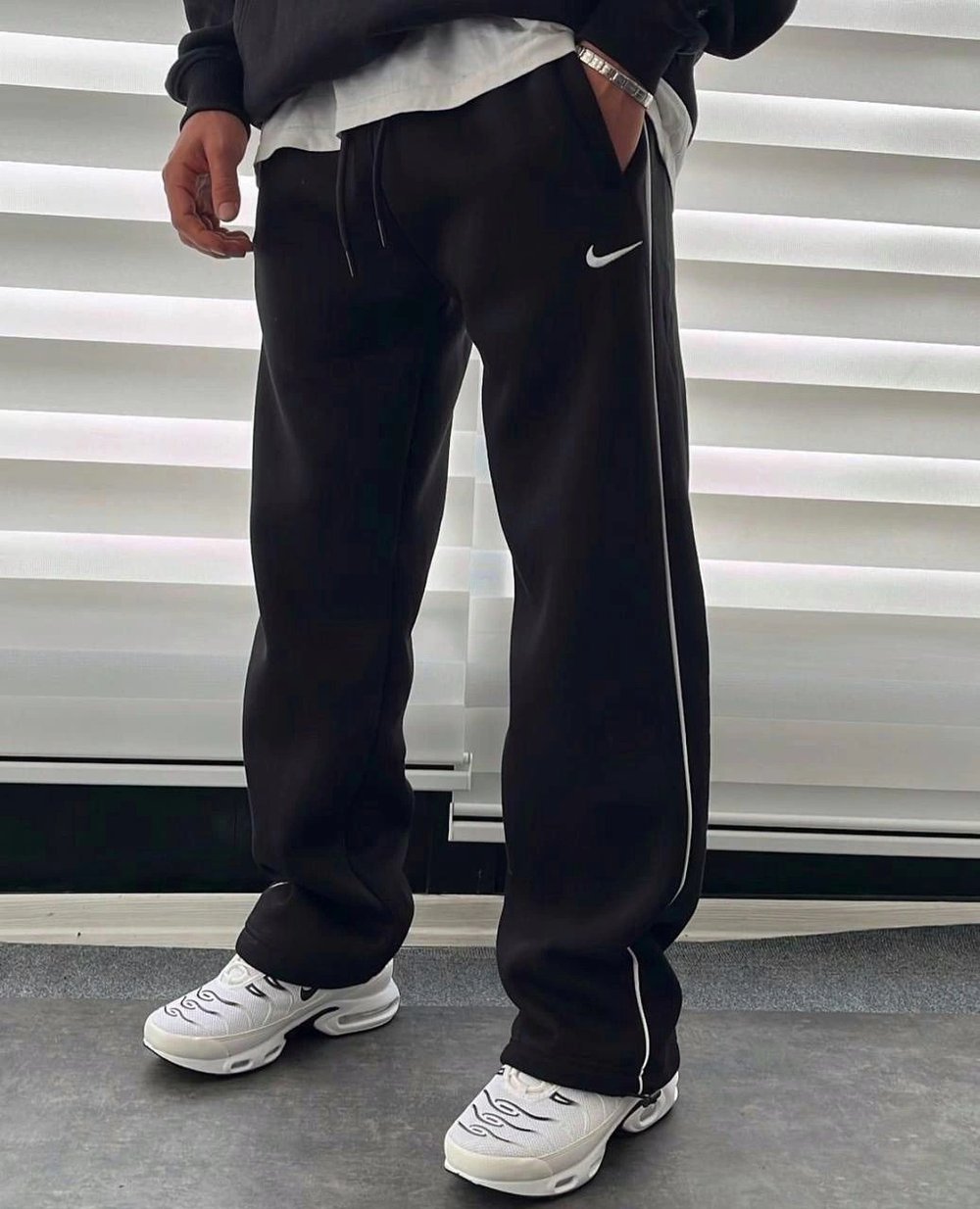 2 İPLİK PAMUKLU KUMAŞ NK BAGGY YANDAN BİYELİ EŞOFMAN ALTI