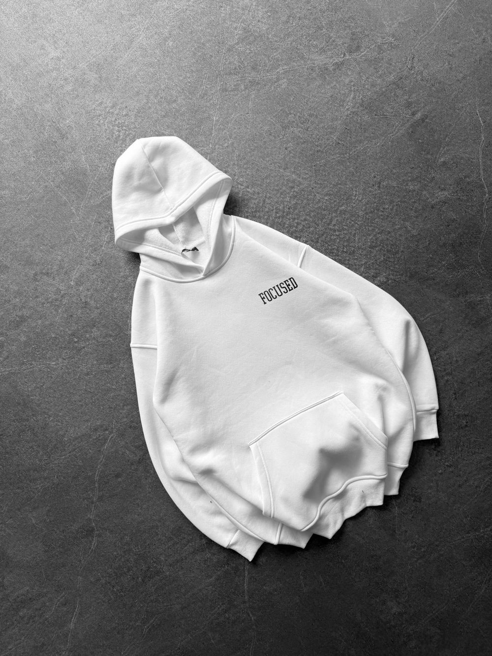 247 3 İPLİK ŞARDONLU KAPUŞONLU SWEAT BEYAZ