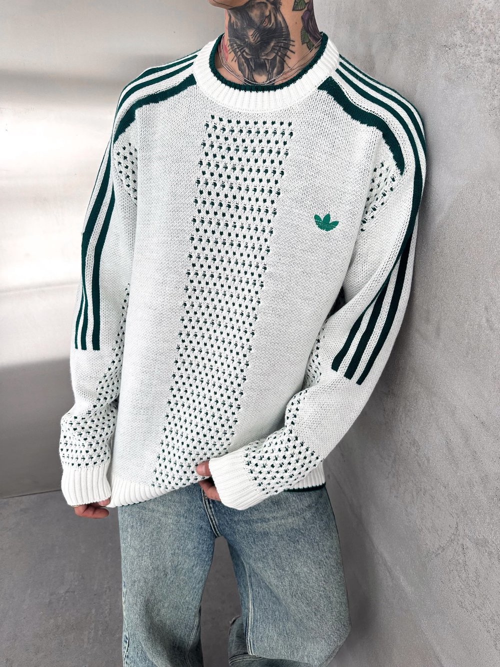 AD TRİKO VİNTAGE SWEAT BEYAZ