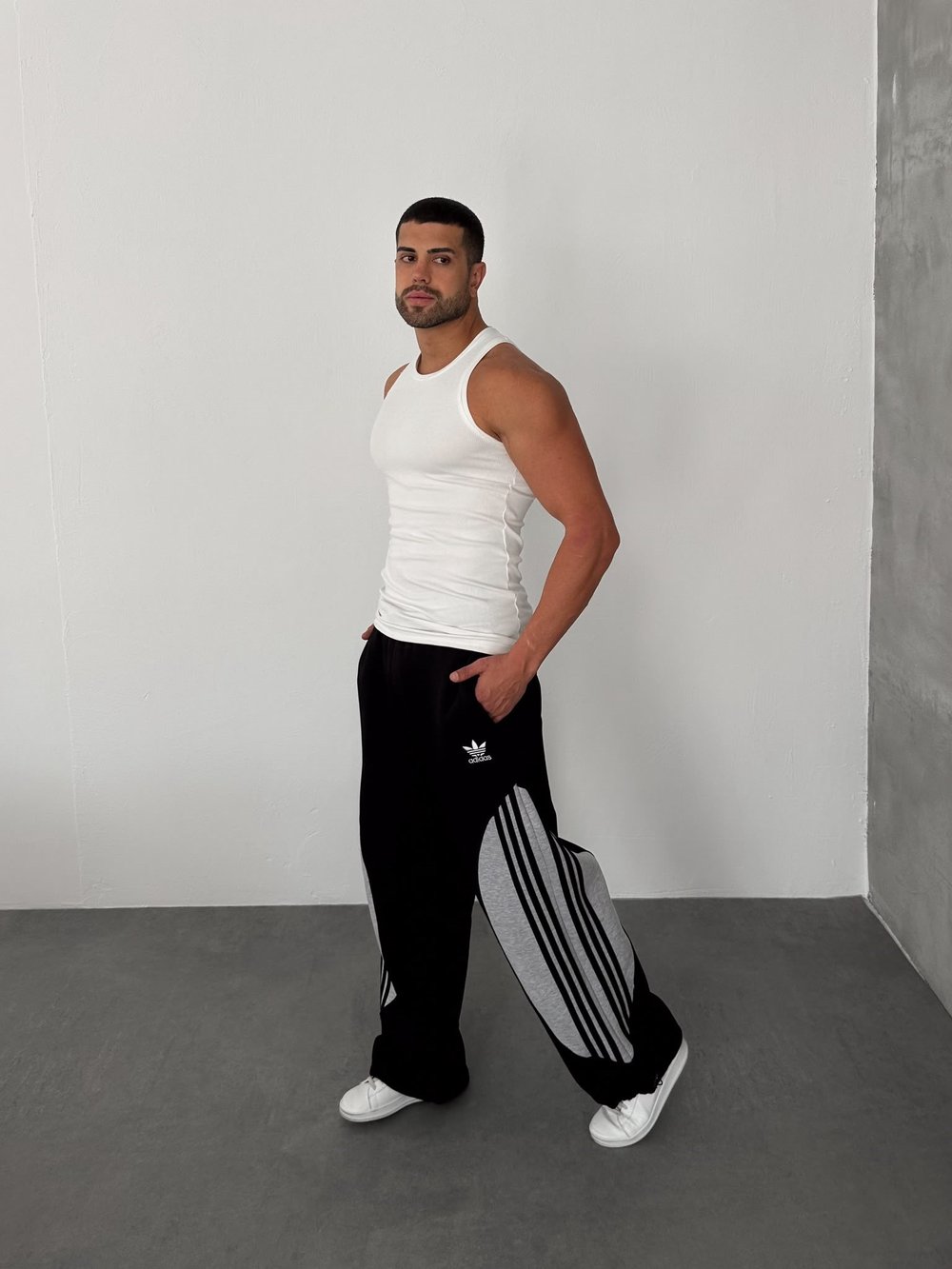 AD ULTRA BAGGY FUL PARCALI EŞOFMAN SİYAH