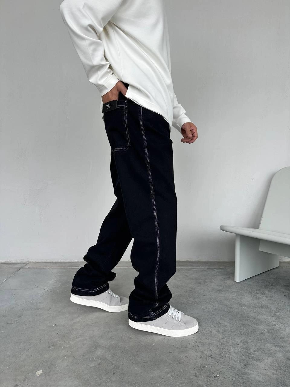 BAGGY DIŞ DİKİŞ DS KOT PANTOLON
