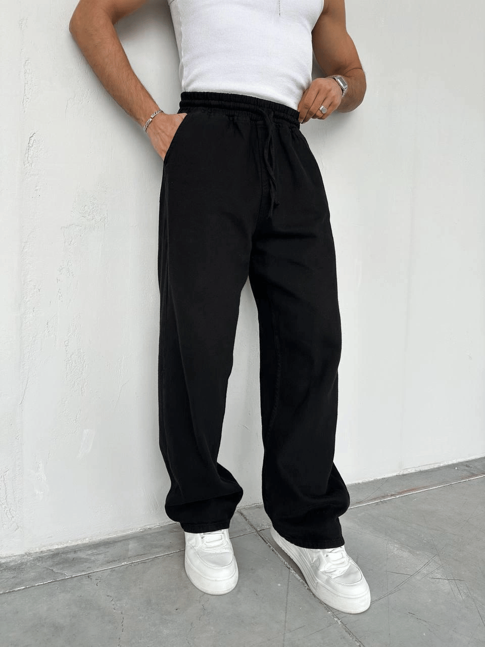 BAGGY GABARDİN DS PANTOLON SİYAH