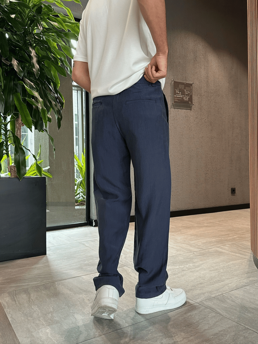 BAGGY KALIP TENSEL KUMAŞ DS PANTOLON LACİ