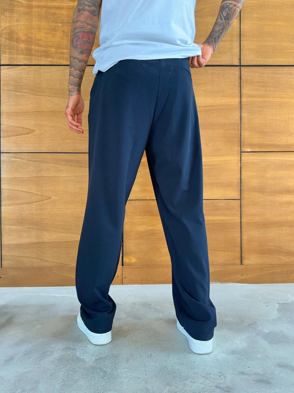 BAGGY KALIP WELL PİLELİ PANTOLON LACİ