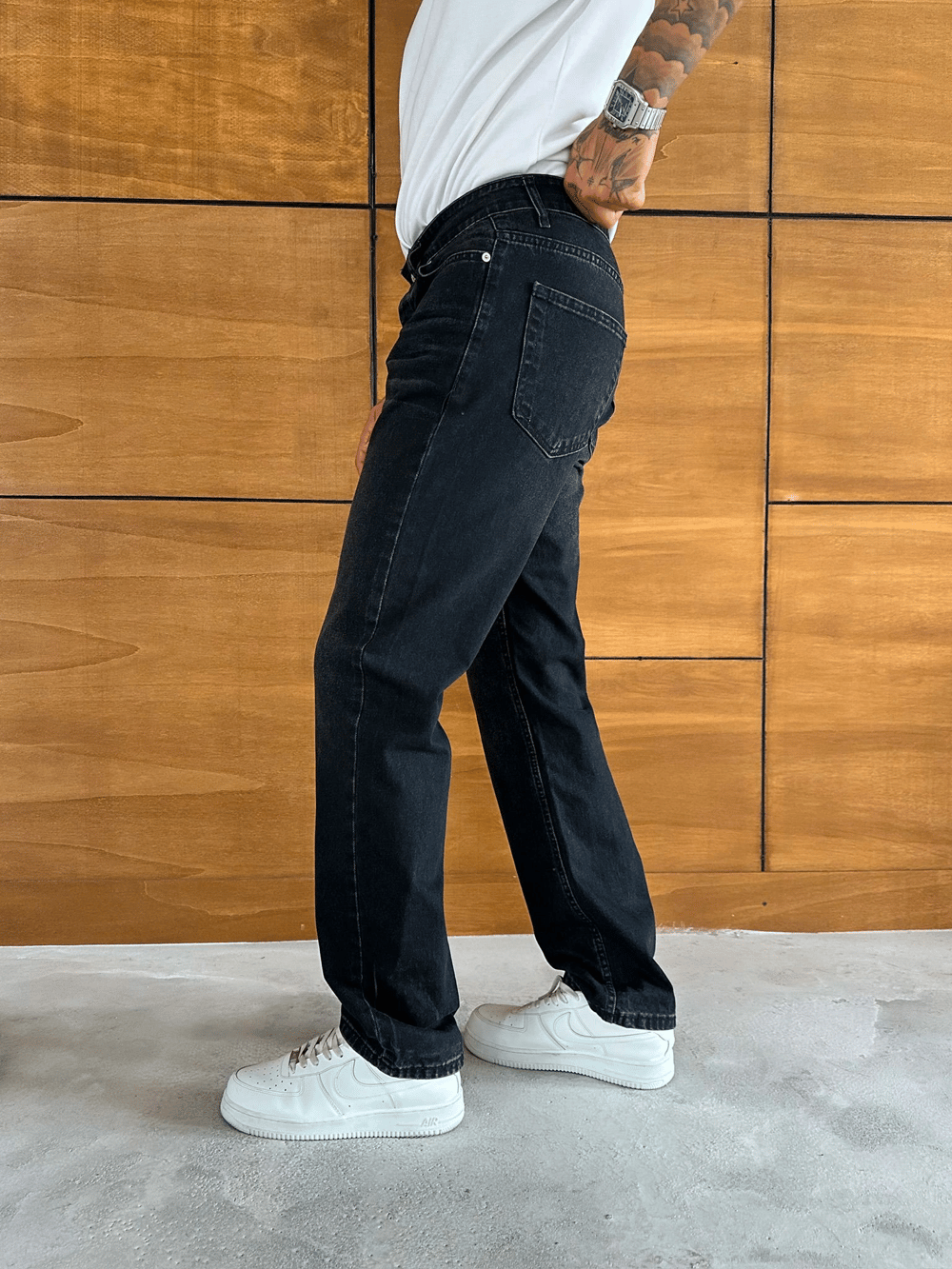 BAGGY KALIP YIKAMALI JEAN FÜME