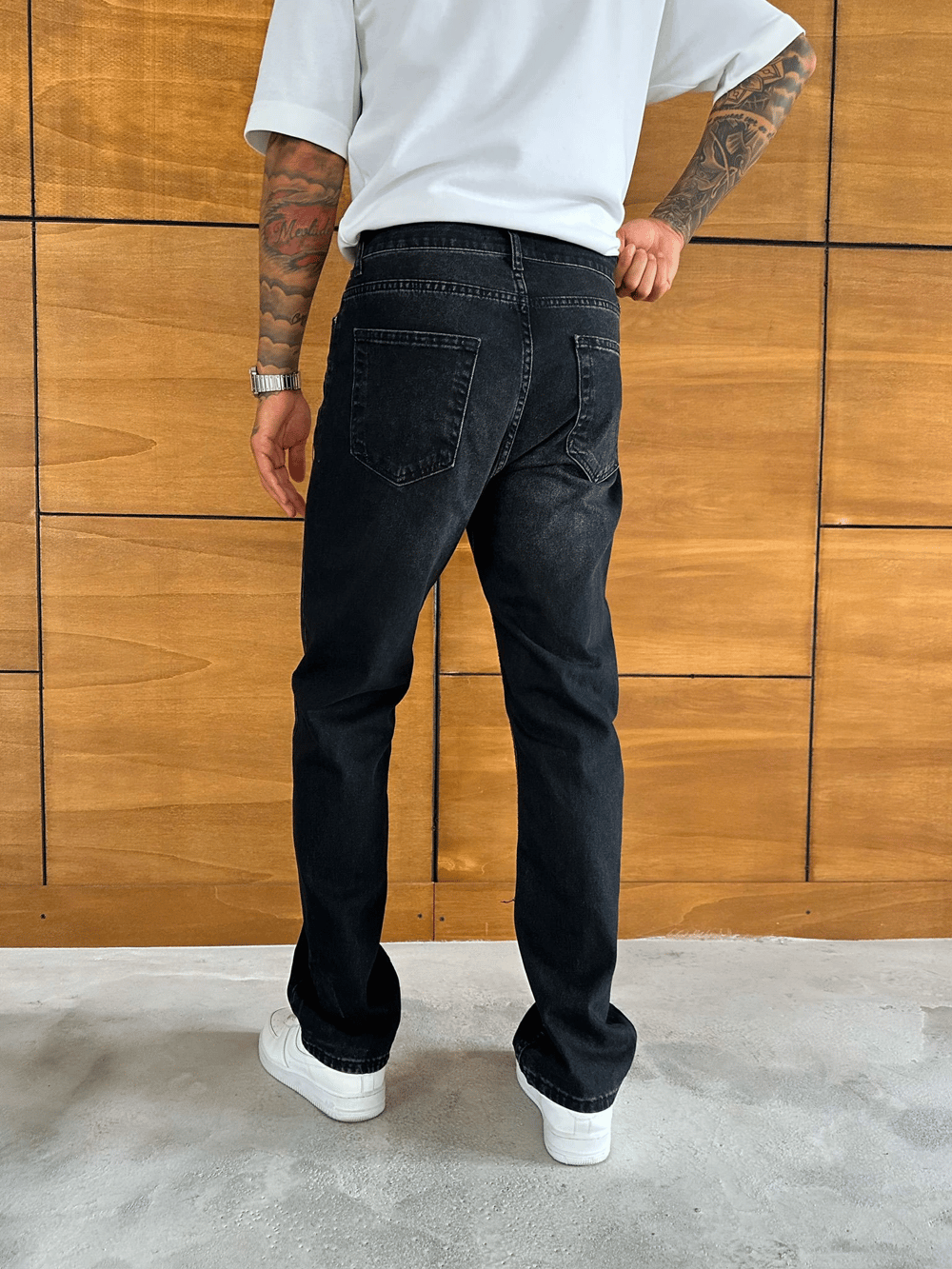 BAGGY KALIP YIKAMALI JEAN FÜME