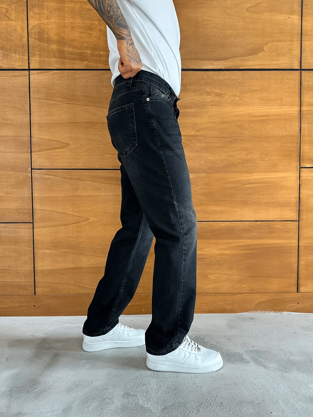 BAGGY KALIP YIKAMALI JEAN FÜME