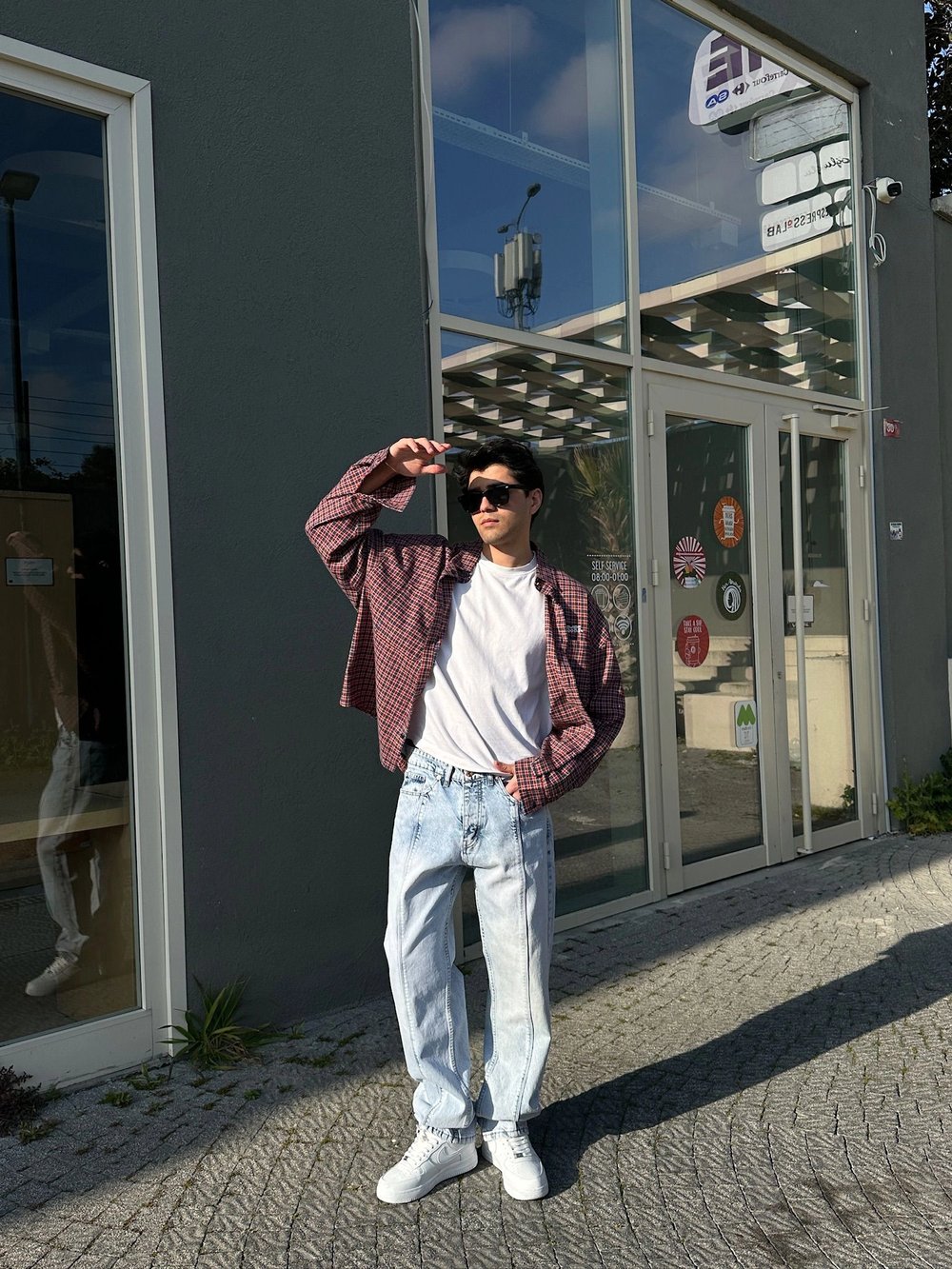 BAGGY ORTA PARCA DS KOT PANTOLON BUZ MAVİSİ