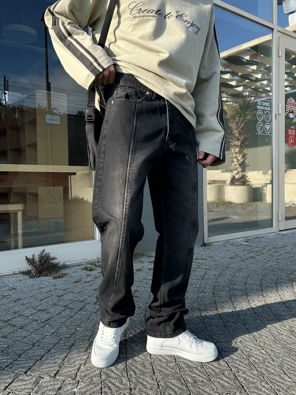 BAGGY ORTA PARCA DS KOT PANTOLON FÜME