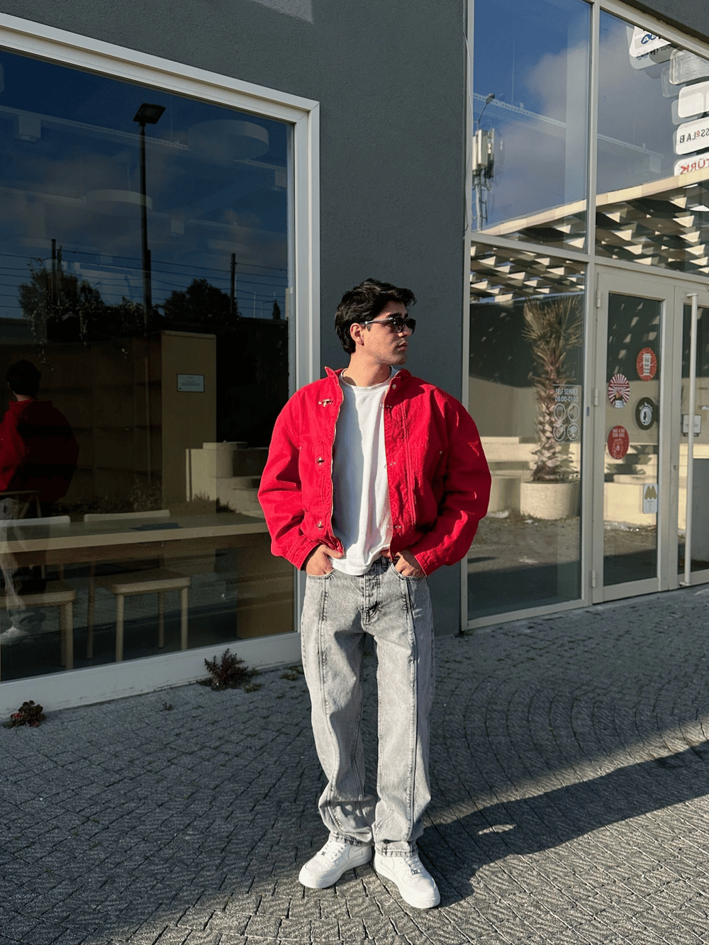 BAGGY ORTA PARCA DS KOT PANTOLON GRİ